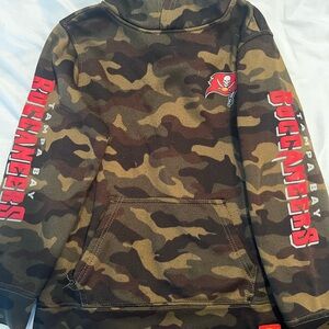 Tampa Bay Bucs Apparel Camo Hoodie with Red Accent